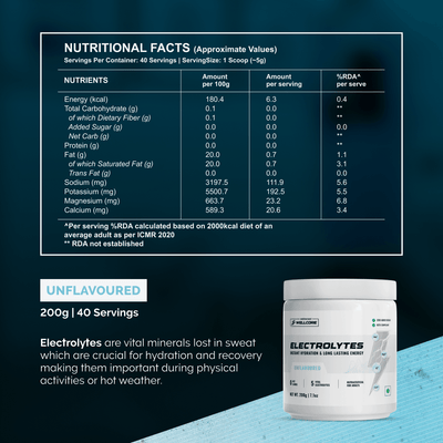 Wellcore - Unflavoured Electrolytes | 2x200g, 57 Servings