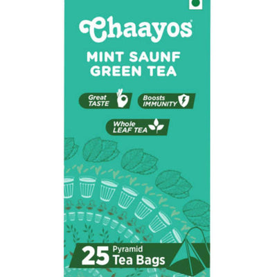 Chaayos Mint Saunf Green Tea Bags
