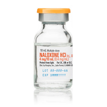 Naloxone Hydrochloride Injection 0.4 mg Multiple-dose 10 mL Flip-top Vials, 25/Tray
