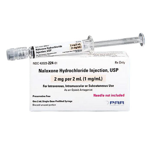 Naloxone Hydrochloride Injection Prefilled Syringe 2 mg Per 2 mL (Needle Not Included)  (Rx)