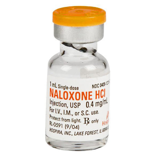 Naloxone Injection 0.4 mg Vials, Single-Dose 10/Box by Pfizer (RX)
