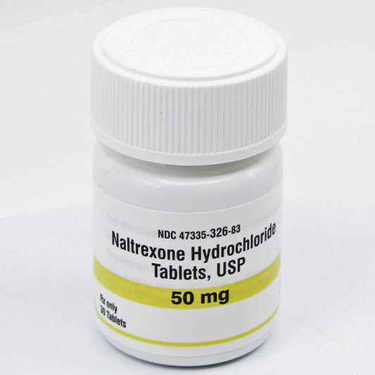 Naltrexone Hydrochloride Tablets 50 mg, 30 Count (RX)