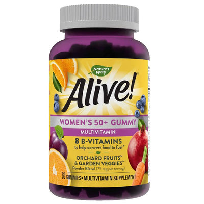 Alive Women's 50+ Multivitamin Gummies 60 Count