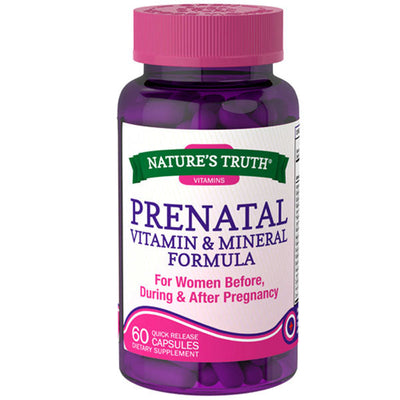 Prenatal Vitamins and Mineral Formula with Folic Acid for Before and After Pregnancy, 60 Capsules