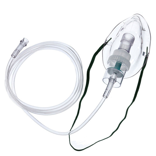 Nebulizer Mask Micro Mist Elongated Shape, Adult Size with 7 foot Tubing