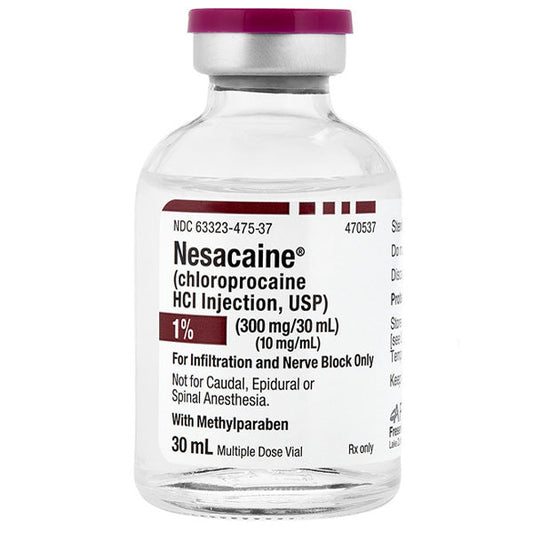 Nesacaine Chloroprocaine HCL 1% Injection 30 mL Multiple-Dose Vials 25-Pack (RX)