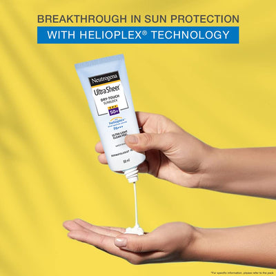 Neutrogena Ultrasheer SPF 50+ PA+++ Face Sunscreen With Helioplex For Ultralight Feel & Matte Finish