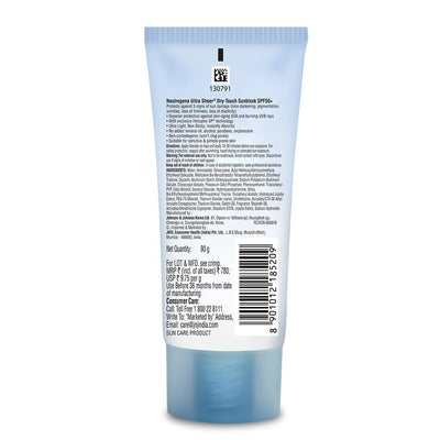 Neutrogena Ultrasheer SPF 50+ PA+++ Face Sunscreen With Helioplex For Ultralight Feel & Matte Finish