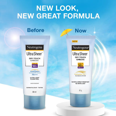 Neutrogena Ultrasheer SPF 50+ PA+++ Face Sunscreen With Helioplex For Ultralight Feel & Matte Finish