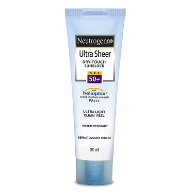 Neutrogena Ultrasheer SPF 50+ PA+++ Face Sunscreen With Helioplex For Ultralight Feel & Matte Finish