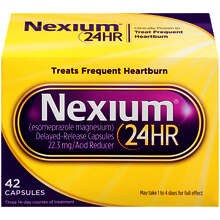 Nexium 24 Hour Heartburn Acid Reducer 20 mg Delayed Release Heartburn Capsules 42 Count
