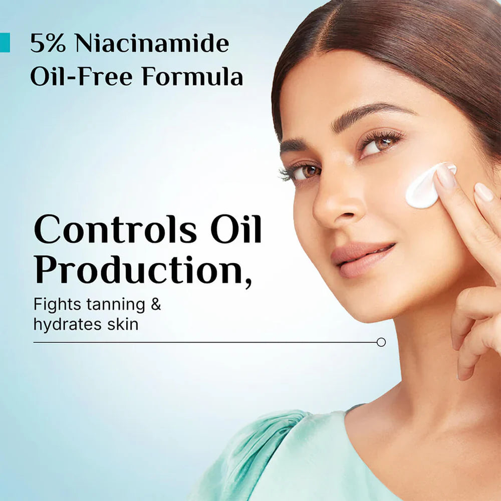 Pilgrim 5% Niacinamide Oil-Free Super Light Gel Sunscreen SPF 50+ PA++++ | 40 ML