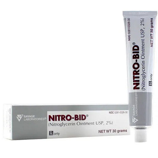 Nitro-Bid Nitroglycerin Ointment 2% Topical 30 gram (Rx)