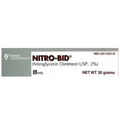 Nitro-Bid Nitroglycerin Ointment 2% Topical 30 gram (Rx)