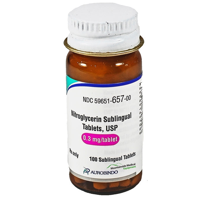 Nitroglycerin Sublingual Tablets 0.3 mg by Aurobindo (RX)