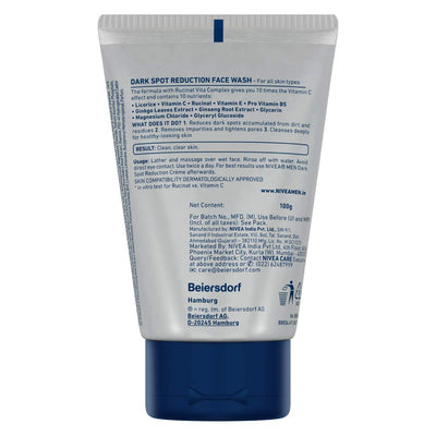 Nivea Men Dark Spot Reduction Face Wash with 10x Vitamin C Effect