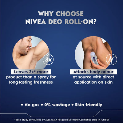 Nivea Men Deodorant Roll On, Silver Protect - 50 ml