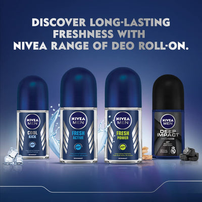 Nivea Men Deodorant Roll On, Silver Protect - 50 ml