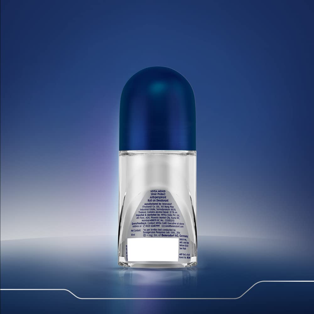 Nivea Men Deodorant Roll On, Silver Protect - 50 ml