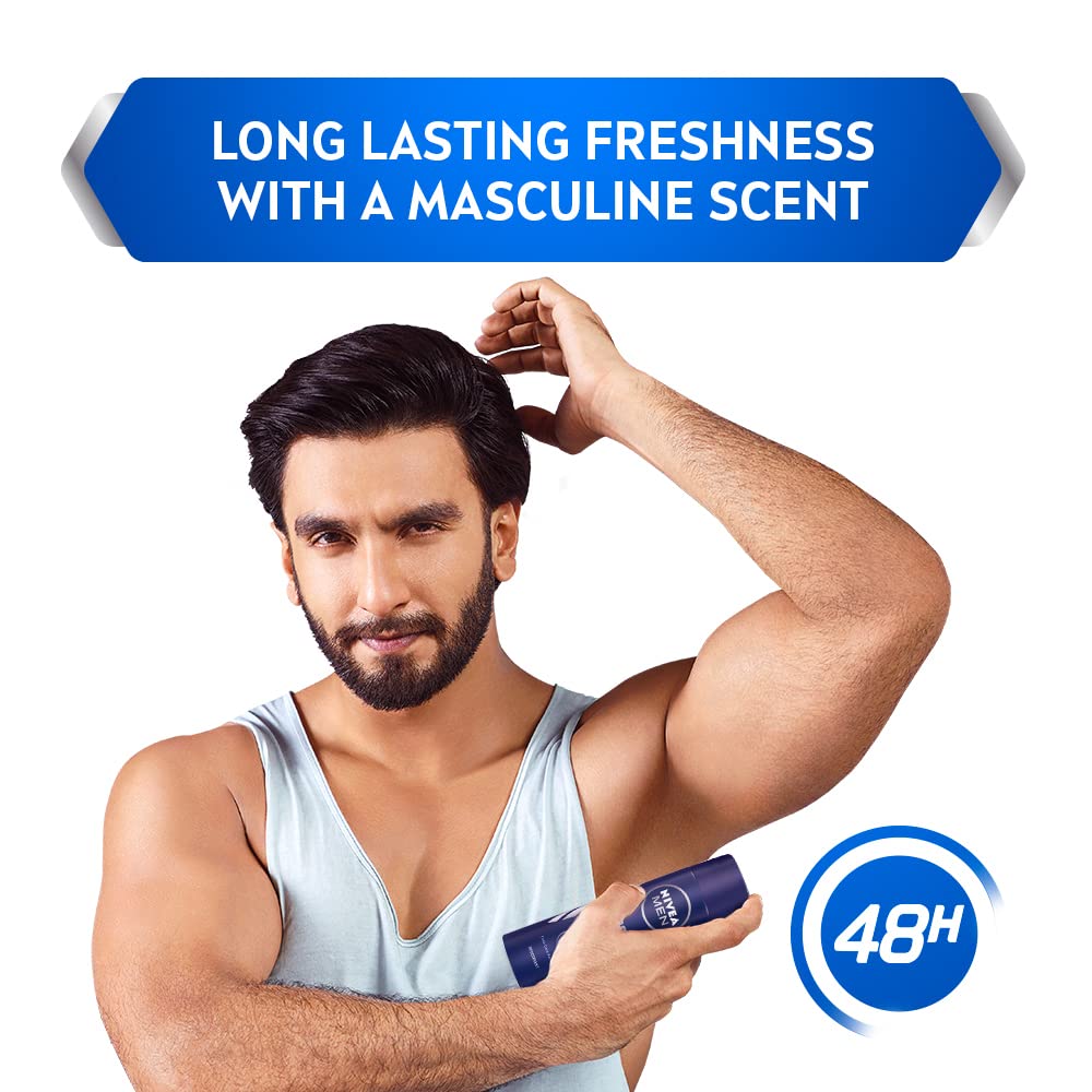 Nivea Men Deodorant, Cool Kick, 48h Long Lasting Freshness - 150 ml