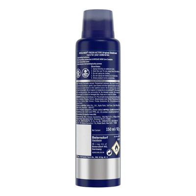 Nivea Men Fresh Active Deodorant, Ocean Extracts, Long Lasting Freshness