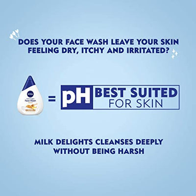 Nivea Face Wash for Oily Skin, Milk Delights Besan