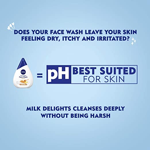 Nivea Face Wash for Oily Skin, Milk Delights Besan