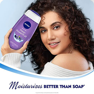 Nivea Powerfruit & Care Oil Body Wash For Long-Lasting Freshness - 250 ml