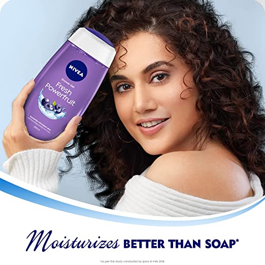 Nivea Powerfruit & Care Oil Body Wash For Long-Lasting Freshness - 250 ml