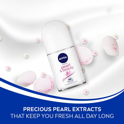 Nivea Women Pearl & Beauty Deodorant Roll On - 48hrs Protection