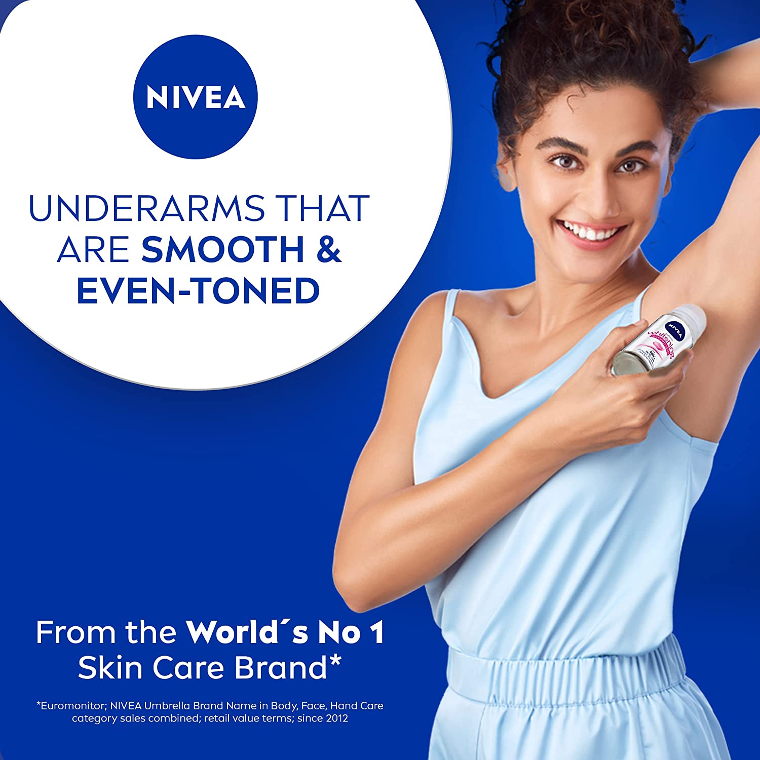 Nivea Women Whitening Smooth Skin Deodorant Roll On - for 48hrs Protection