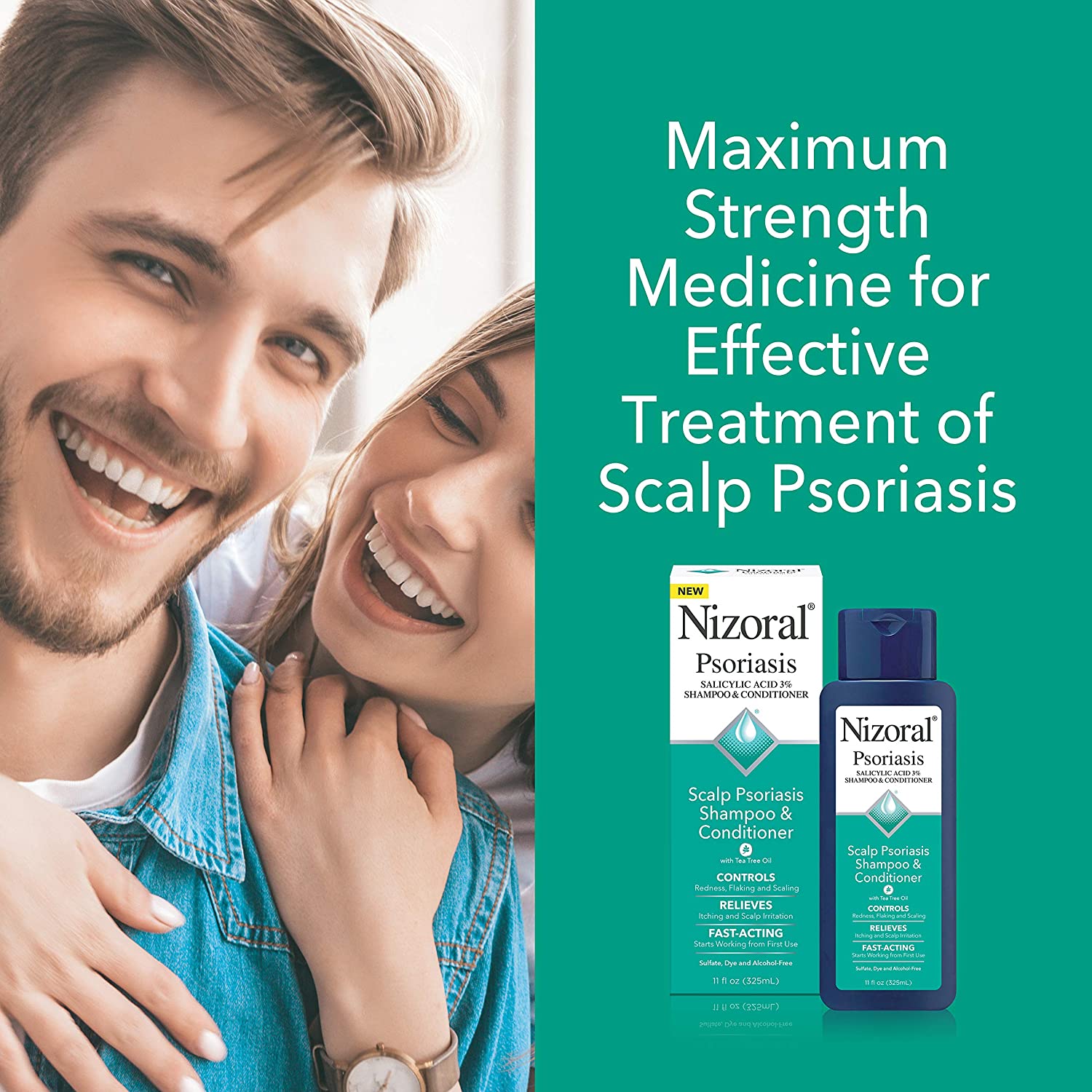 Nizoral Scalp Psoriasis Shampoo & Conditioner (Relieves Itchy Dry Skin)