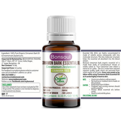 Bonsoul Cinnamon Bark Essential Oil