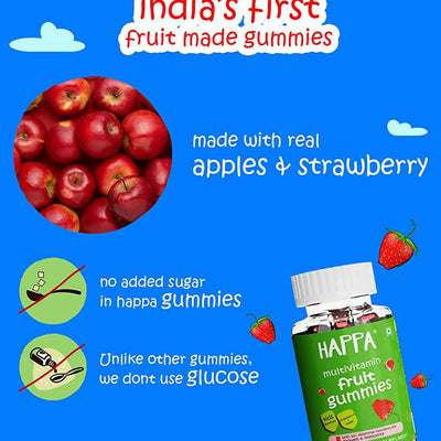 Happa Multivitamin Fruit Gummies For Kids