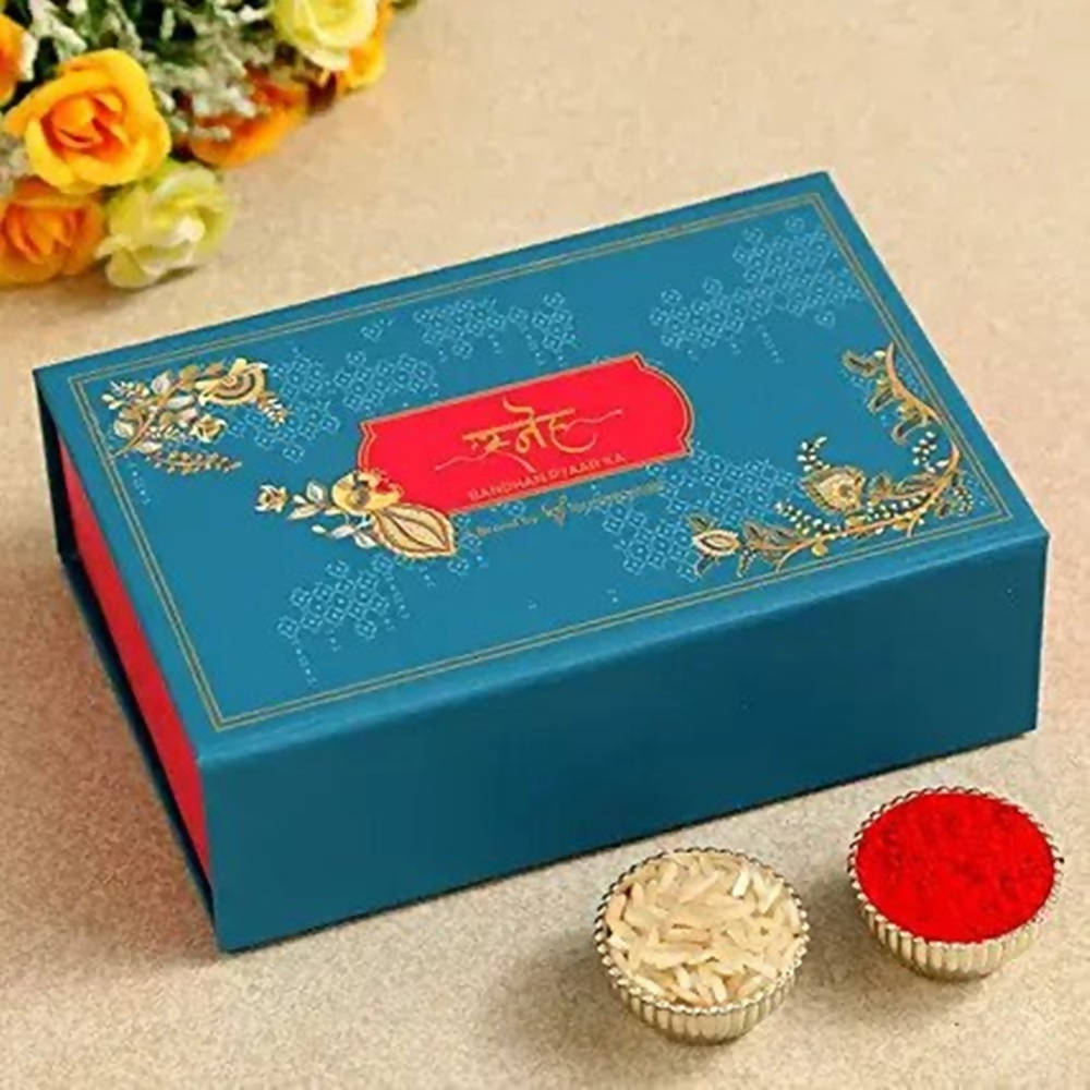 Ferns N Petals Pretty Stone Lumba Rakhi Designer Set