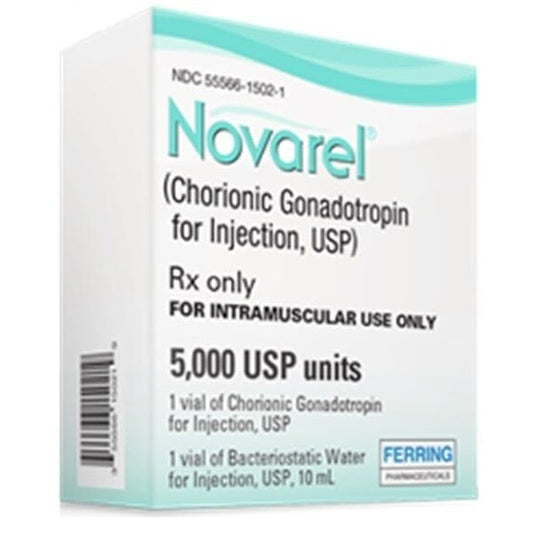 Novarel (Chorionic Gonadotropin Injection) 5000 Units with Bacteriostatic Water