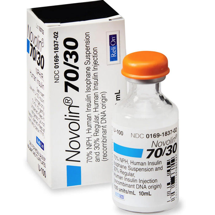 Novolin 70/30 Human Insulin for Injection (rDNA Origin) 100-U Multiple ...