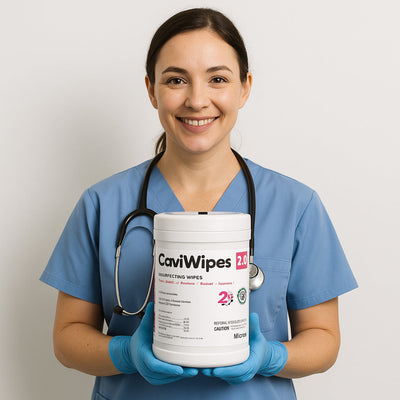 CaviWipes 2.0 Surface Disinfectant Wipes, Premoistened 160 Count