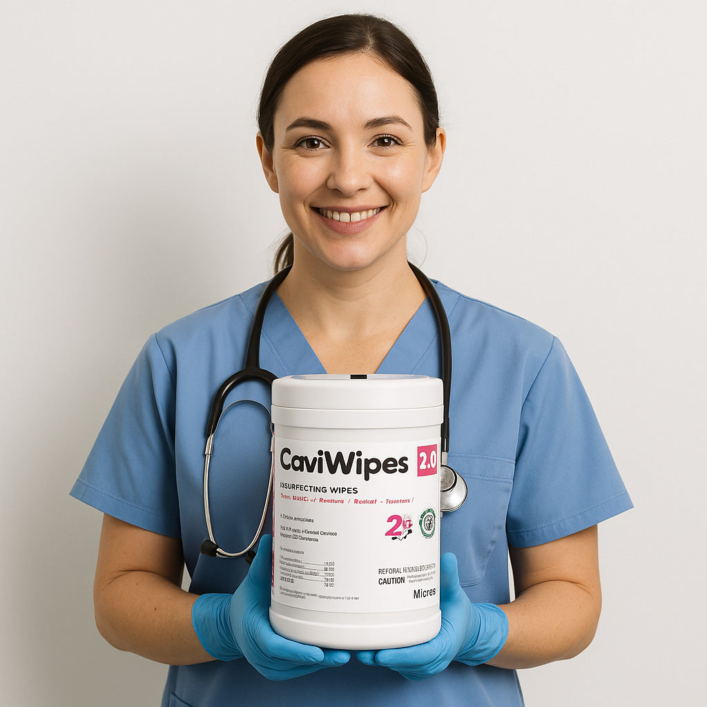 CaviWipes 2.0 Surface Disinfectant Wipes, Premoistened 160 Count