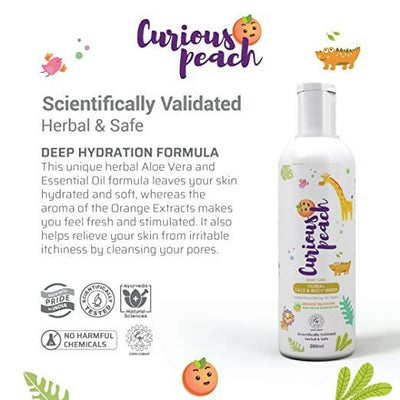 Curious Peach Herbal Face & Body Wash