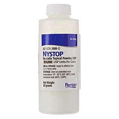 Nystop Nystatin Topical Powder 100,000 Units Antifungal Relief 30 grams by Padagis (Rx)