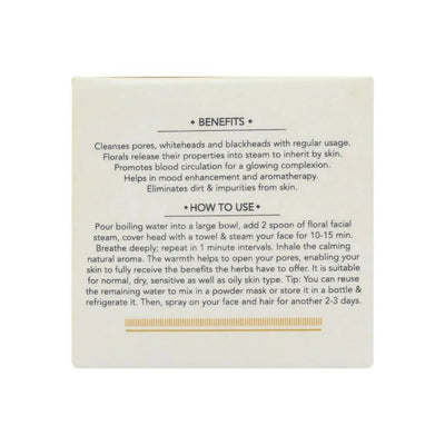 Februus Organics Facial Steam Dried Flower With Extract of Lavender & Rose