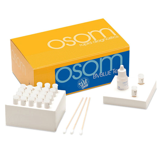 OSOM BVBlue BV Test: Bacterial Vaginosis Test Kit CLIA Waived 25/Box