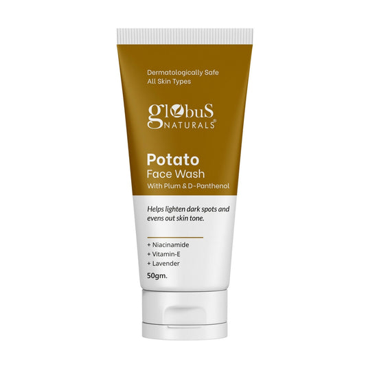 Globus Naturals Potato Face Wash with Plum & D-Panthenol