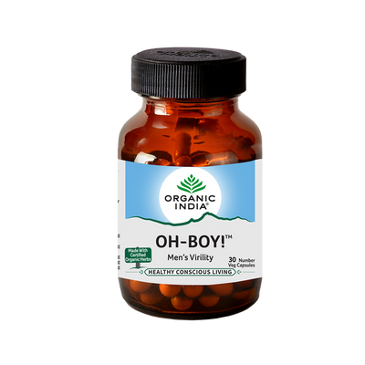 Organic India Oh Boy 30 Capsule Bottle
