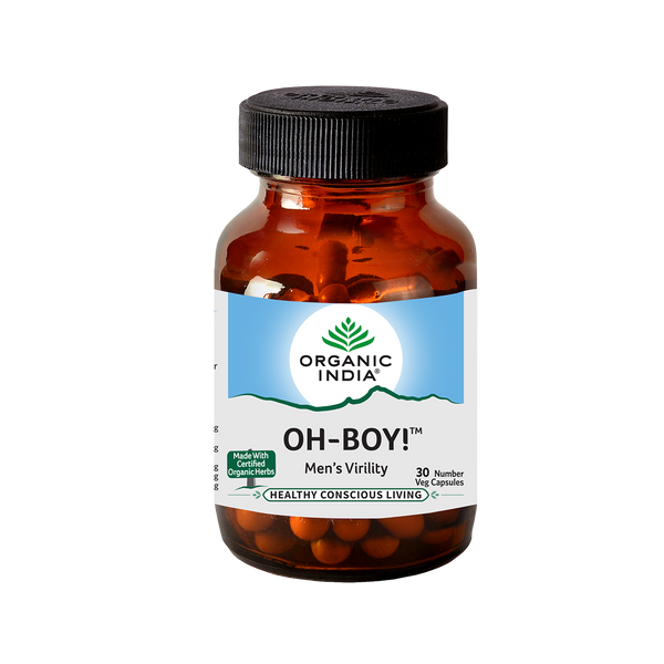 Organic India Oh Boy 30 Capsule Bottle