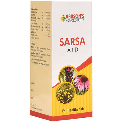 Bakson's Homeopathy Sarsa Aid Syrup