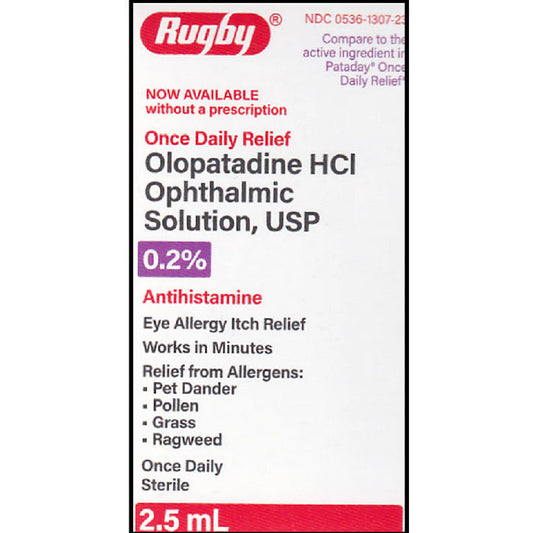 Olopatadine Ophthalmic Solution 0.2% Antistamine Eye Itch Relief Drops 2.5 mL