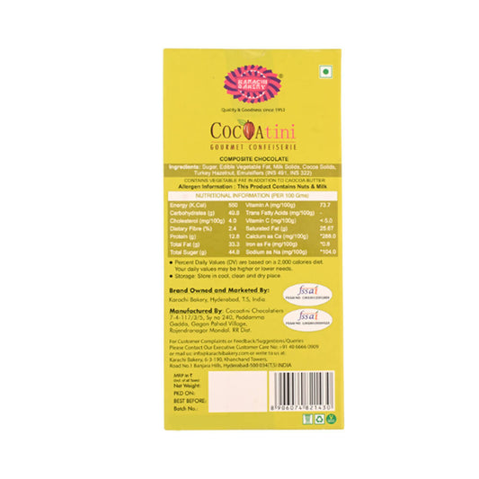 Cocoatini Roasted Hazelnut Milk Chocolate