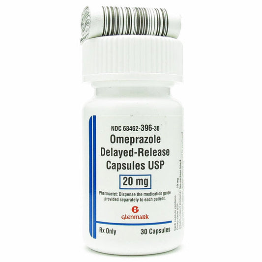 Omeprazole 20mg Delayed Release Capsules USP 30 Count (RX)